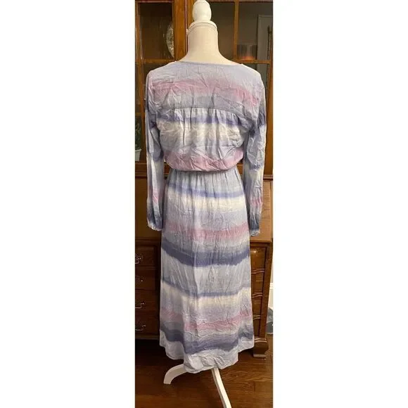 Anthropologie - CLOTH & STONE Tie-dye Midi Dress In Assorted - Picture 6 of 8